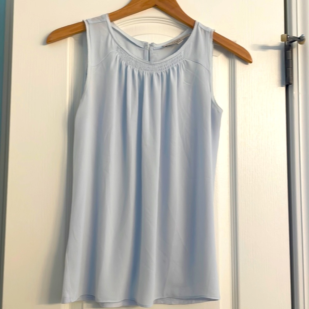 Loft XXSP light blue chemise sleeveless blouse